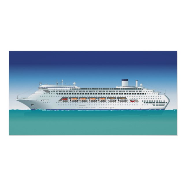 Póster Navio de cruzeiro hi-detalhado (Frente)