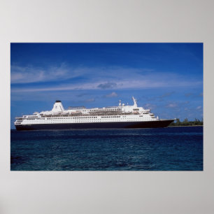 Póster Navio de cruzeiros, Nassau, Bahamas