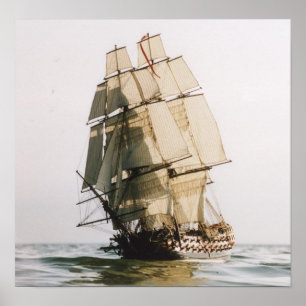 Poster Navio de guerra do leopardo do HMS