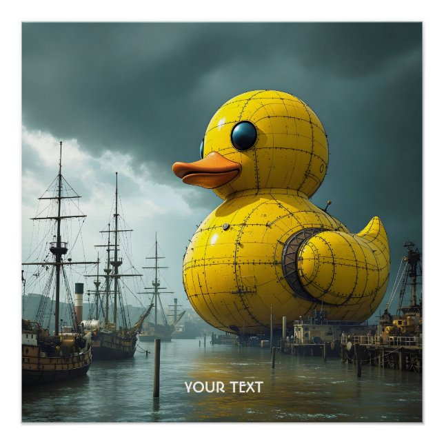 Póster Navio de Guerra do Pato Fantasy (Frente)