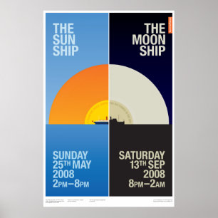 Poster Navio de The Sun/poster do navio da lua