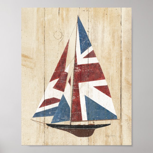 Póster Navio de vela British Flag (Frente)