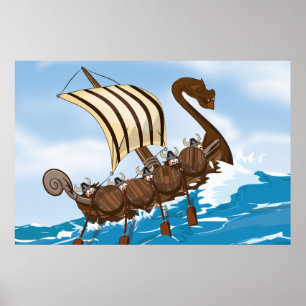 Poster Navio de Viking
