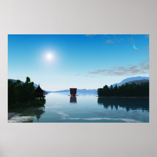 Póster Navio de Viking