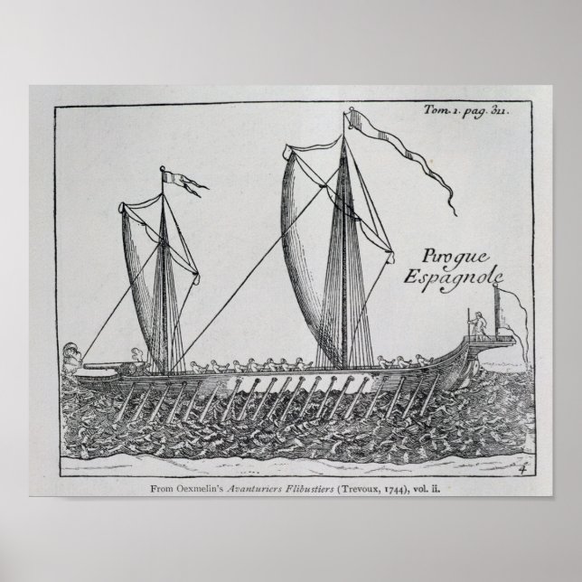 Póster Navio espanhol' (Frente)