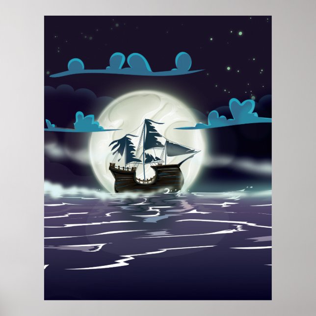Póster Navio Fantasma (Frente)