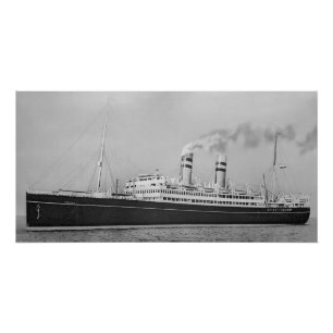Póster Navio holandês Veendam