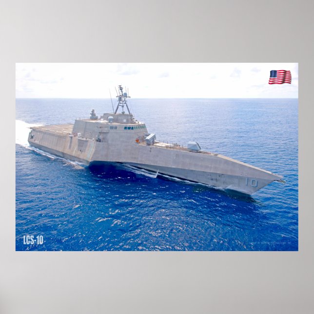 POSTER NAVIO LITORAL DE COMBATE - LCS-10 (Frente)