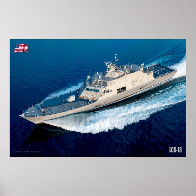 POSTER NAVIO LITORAL DE COMBATE - LCS-13 (Frente)