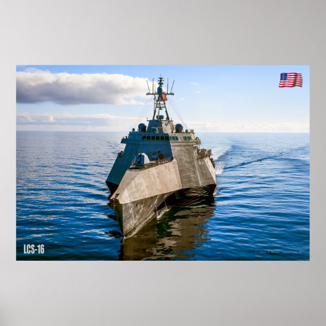 POSTER NAVIO LITORAL DE COMBATE - LCS-16 (Frente)