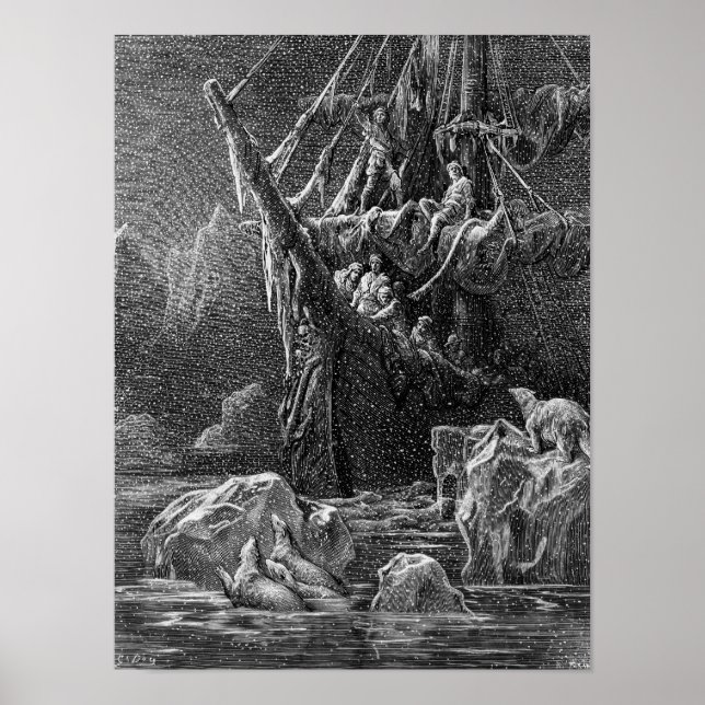 Poster Navio na Antártica (Frente)