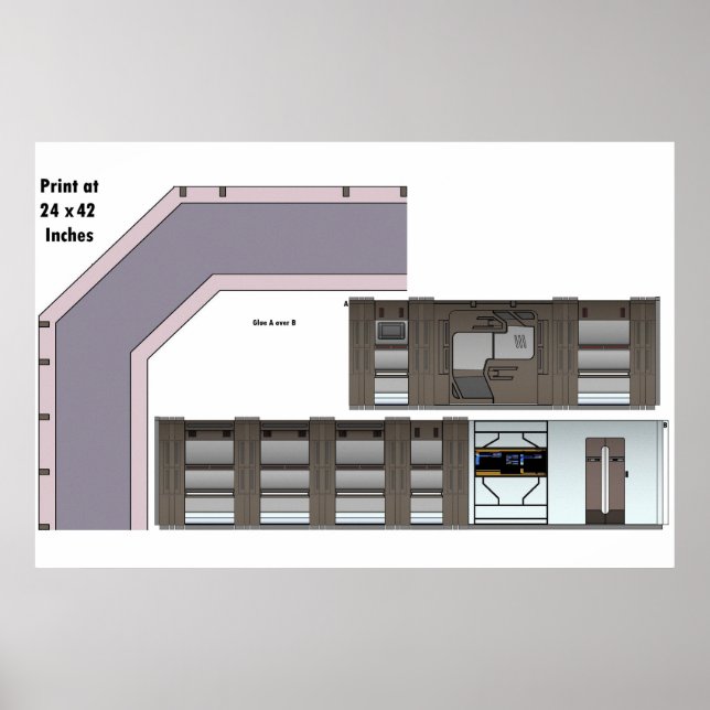 Poster Navio Perdido no Corredor Espacial (Frente)