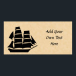 Póster Navio pirata. Navio à vela.<br><div class="desc">Imagem de um navio pirata.</div>