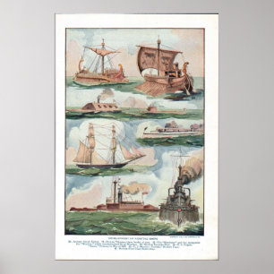 Póster Navios de combate