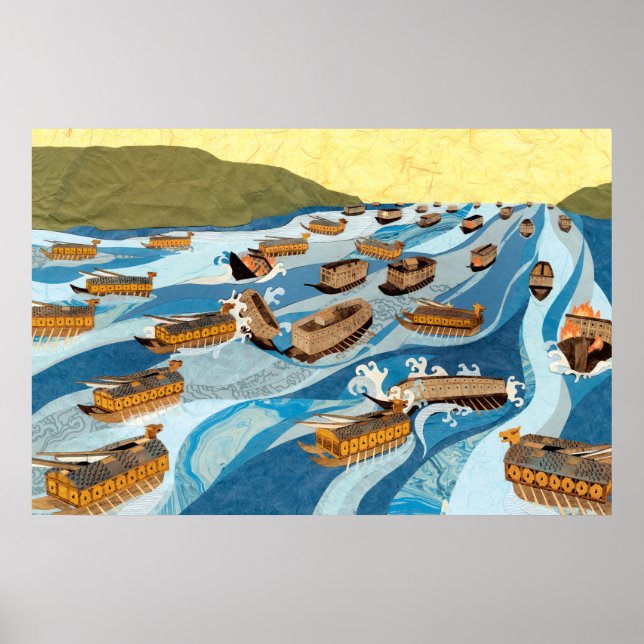 Poster Navios de Tartaruga na Batalha de Myeongnyang (Frente)