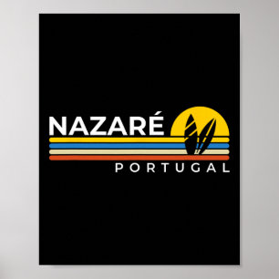 Poster Nazaré Portugal Antigos Souvenirs Retro