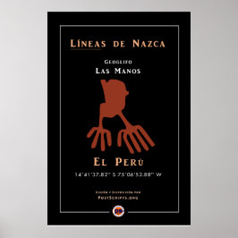 Poster Nazca Geoglyphs-Hands