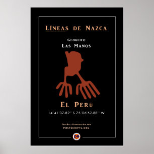 Poster Nazca Geoglyphs-Hands