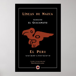 Poster Nazca Geoglyphs-Macaw