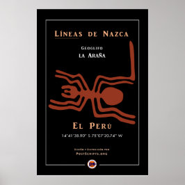 Poster Nazca Geoglyphs-Spider