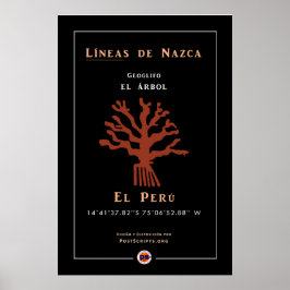 Poster Nazca Geoglyphs-Tree