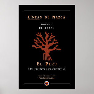 Poster Nazca Geoglyphs-Tree