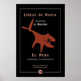 Poster Nazca Geoglyphs-Whale