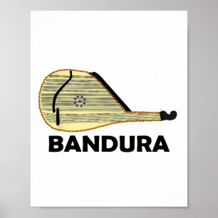 Poster Ndura - Instrumento Ucraniano Kobza Ucrânia Música