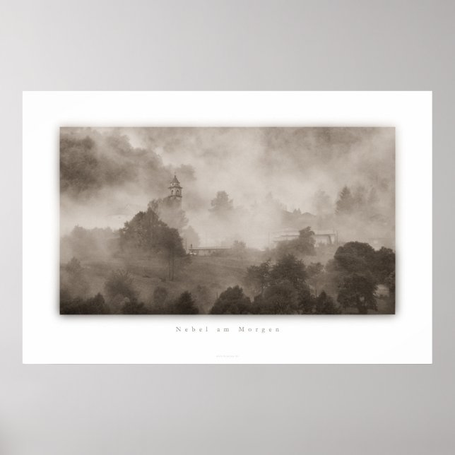 Póster Nebel am Morgen (Frente)
