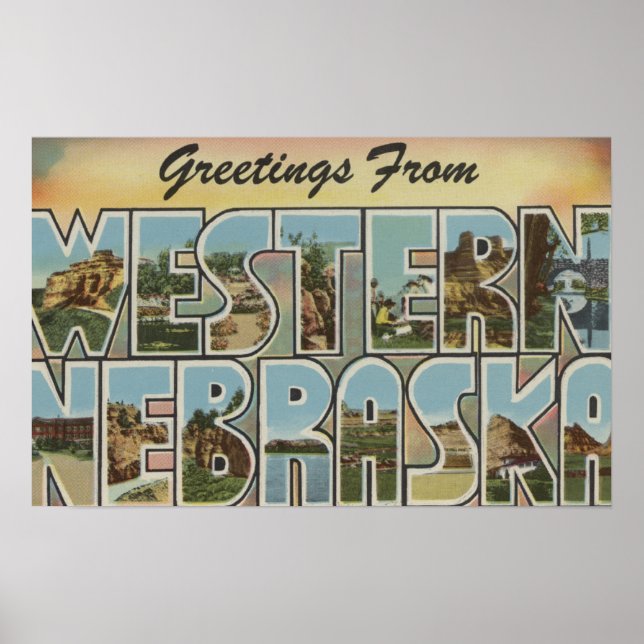 Póster Nebraska (Oeste) - Grandes Cenas de Letra (Frente)