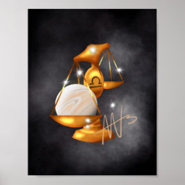 Poster Nebula Libra Vênus Zodiac