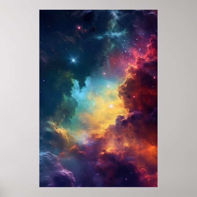 Poster Nebulae Overture: Tapeçaria Planetária (Frente)