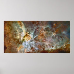 Póster Nebulosa 78x38 extremo de Carina (99x48)