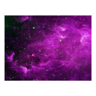 Póster Nebulosa América do Norte Infravermelho Roxo