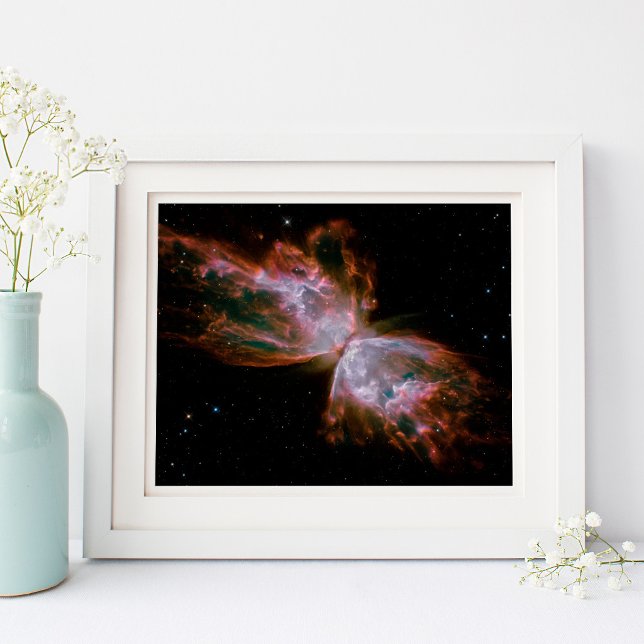 Poster Nebulosa Borboleta 10x8 Foto Espacial (Butterfly Nebula 10x8 Space Photo Poster)
