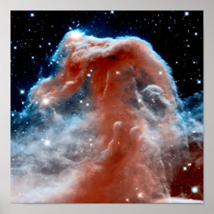 Poster Nebulosa Cabeça de Cavalo Infravermelho - Foto Esp
