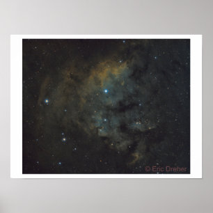 Poster Nebulosa crônica flamejante - NGC 7822 - Eric Dre