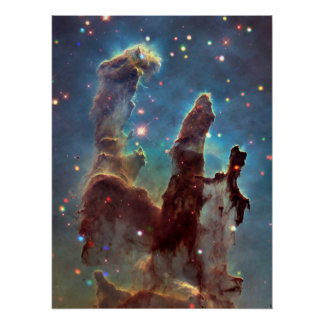 Póster Nebulosa da Águia "Pilares da Criação" - NGC 6611