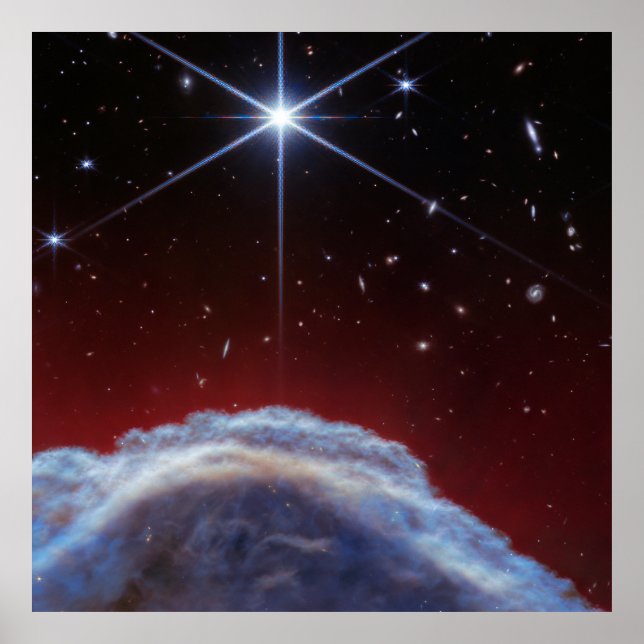 Poster Nebulosa da Cabeça de Cavalo (Imagem NIRCam) (Frente)