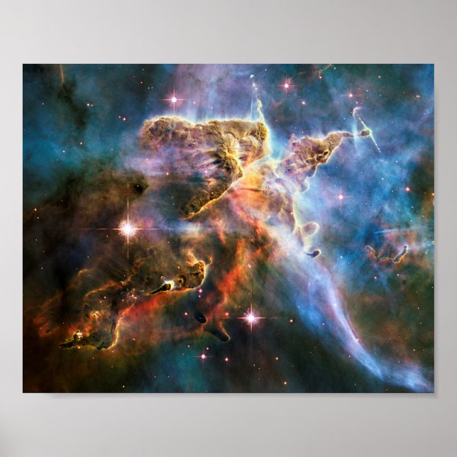 Poster Nebulosa da galáxia espacial. Estrelas do Universo (Frente)