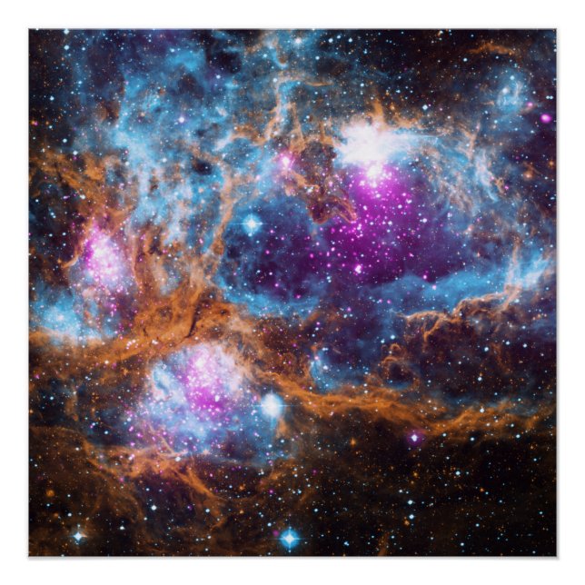 Póster Nebulosa da Guerra e Paz - NGC 6357 (Frente)