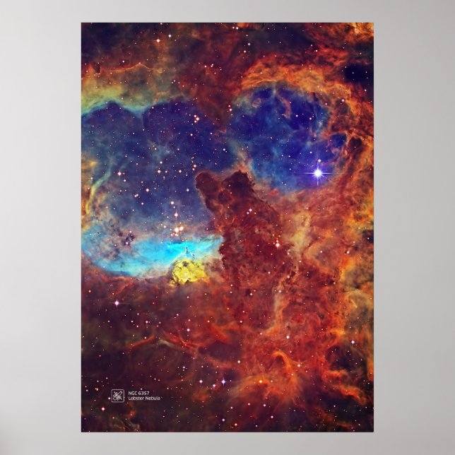 Poster Nebulosa de lagosta, NGC 6357 (Frente)