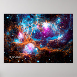 Poster Nebulosa de lagosta, NGC 6357 - Maravilha Cósmica