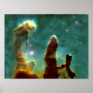 Poster Nebulosa de M16 Eagle ou colunas da criação