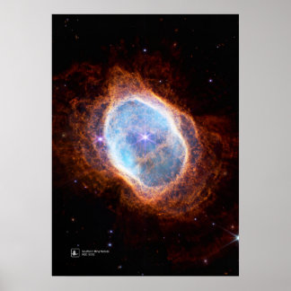 Poster Nebulosa do Anel do Sul, NGC 3132 (James Webb/JWST