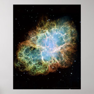 Poster Nebulosa do caranguejo 16x20 (12x18)