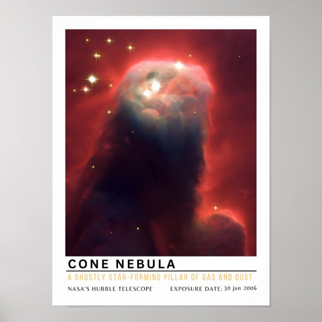 Poster Nebulosa do Cone Educação Espacial (Frente)
