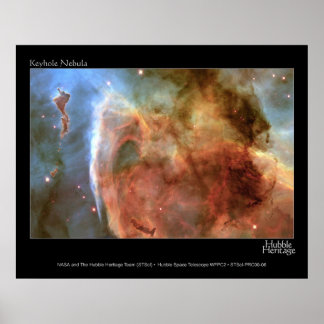 Póster Nebulosa do keyhole HST