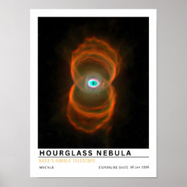 Poster Nebulosa do Relógio de Areia Educação Espacial