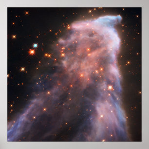 Poster Nebulosa Fantasma - Imagem do Telescópio Espacial